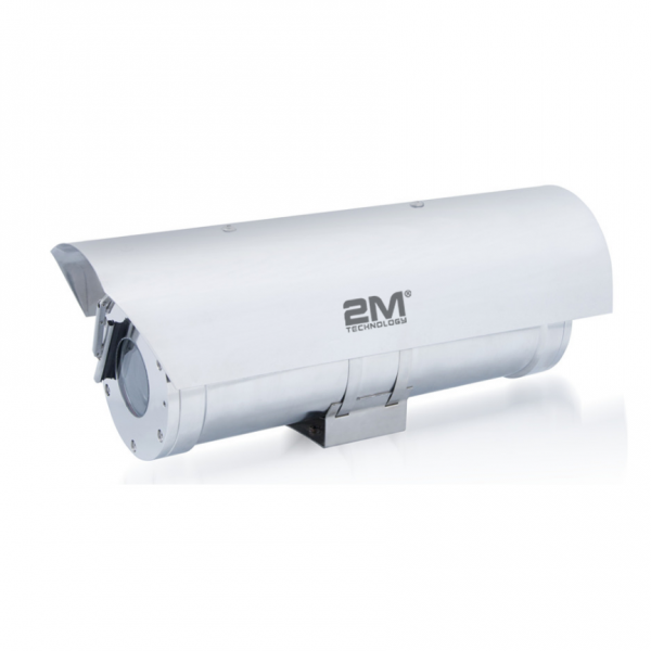 2MEW04-IP4MZ 4MP IP Motorized Infrared Bullet Camera with ATEX Explosion proof CCTV Housing and Sunshade