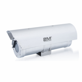 2MEW04-IP4MZ 4MP IP Motorized Infrared Bullet Camera with ATEX Explosion proof CCTV Housing and Sunshade