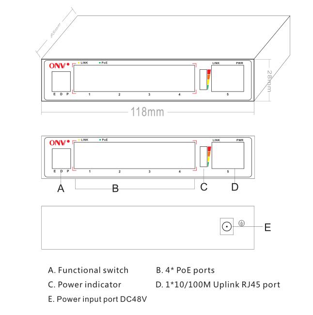 10/100M 5-port PoE switch,5-port PoE switch, PoE switches,PoE switch