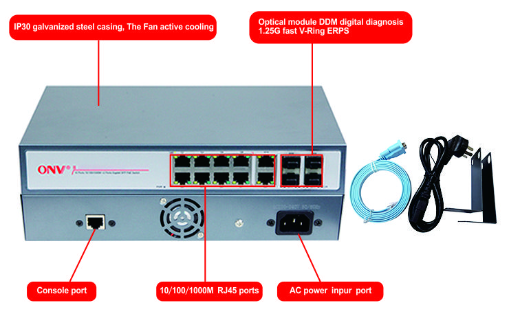 14-port gigabit managed Ethernet fiber switch,managed Ethernet switch 14-port gigabit managed Ethernet fiber switch,managed Ethernet switch