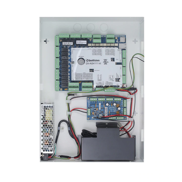 Geovision GV-AS4111 Kit - 4 Door Access Controller Kit with Power Supply and Iron Case
