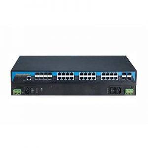 Switch công nghiệp Layer 3 3onedata ICS5028G-8GC-4TS 16 cổng Gigabit Ethernet + 4 cổng quang 10Gb SFP + 8 cổng quang