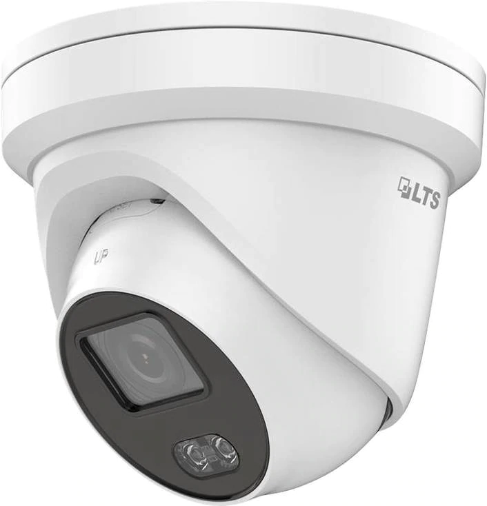 LTS CMIP3C42W-28M 4MP H.265+ Color247 Outdoor Turret IP Security Camera with 2.8mm Fixed Lens