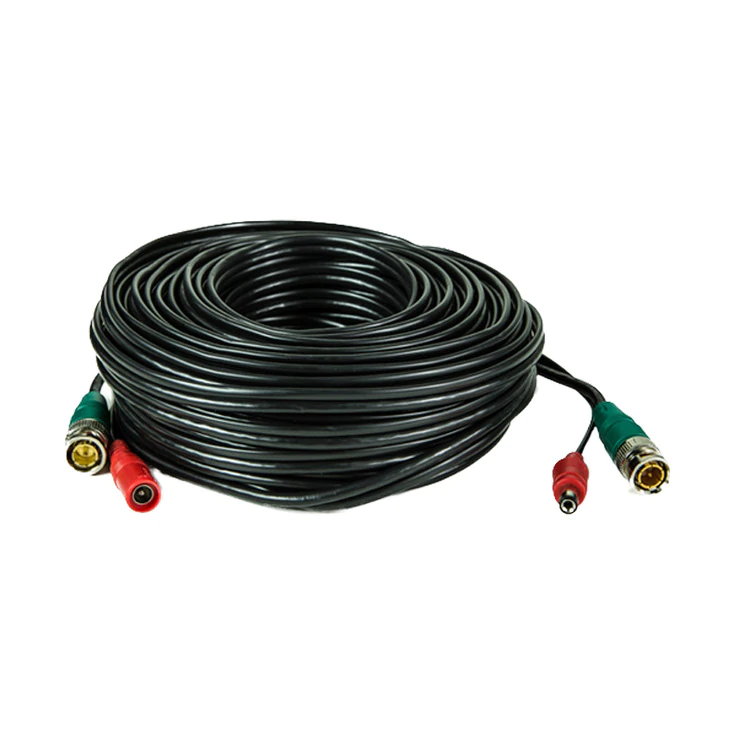 LTS LTAC2060B Pre-made Siamese Cable with Connectors - 60ft Black