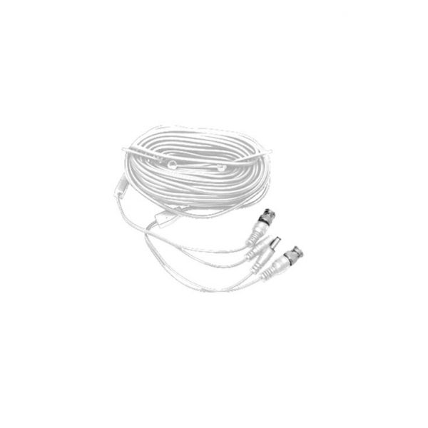 LTS LTAC2100W Pre-made Siamese Cable with Connectors - 100ft White