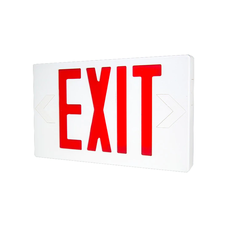 LTS LTEL002R LED Exit w/Battery Backup Red Letters 120/277V