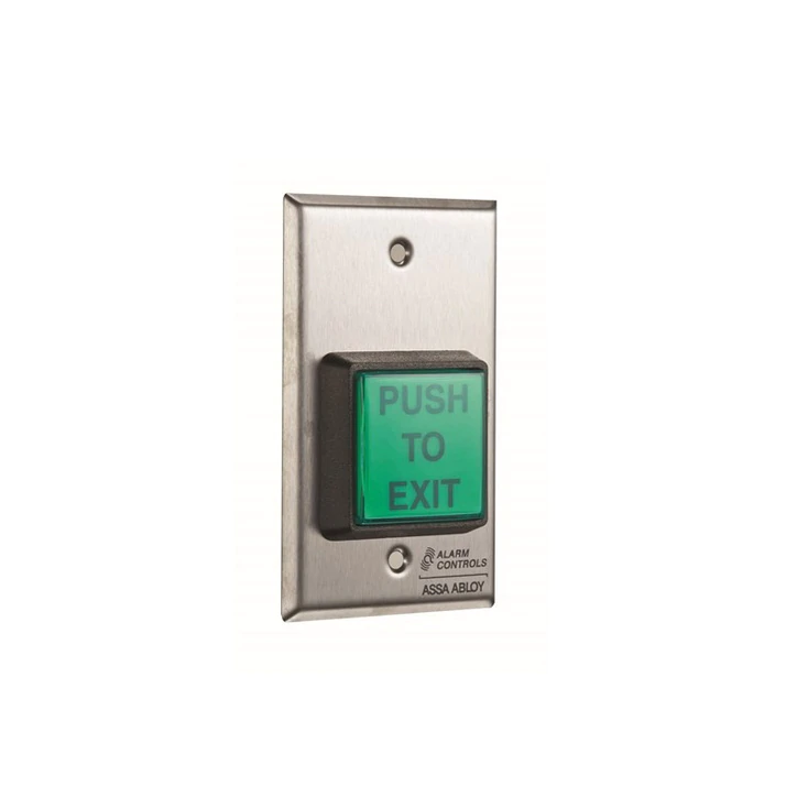 LTS LTK-TS-2 Alarm Controls U.L. 2" Square Green Push Button