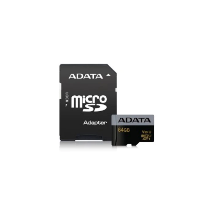 LTS MSDX64GUI3V30G-RA1 ADATA Premier PRO microSD with Adapter, 64GB