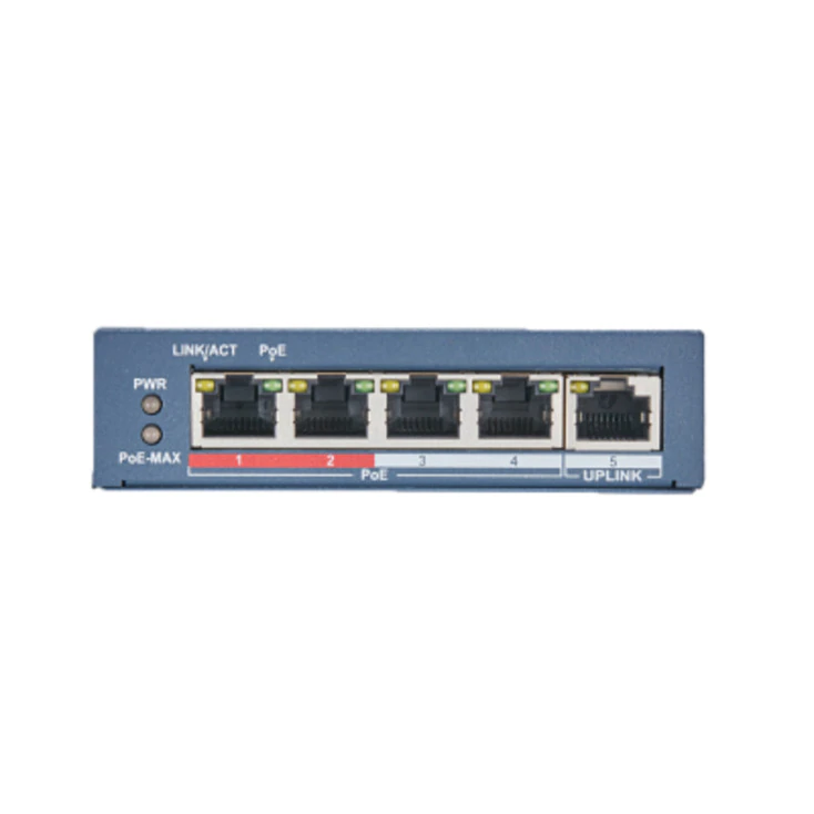 LTS 4 PoE Port Switch with 1 Port Uplink