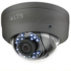 LTS CMHD7422B 2MP Outdoor IR Dome HD-TVI Security Camera - 3.6mm Fixed Lens 1080p Full HD, Energy Efficient, Smart IR, Vandal Proof, Black