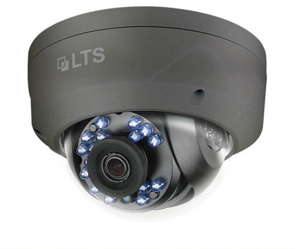 LTS CMHD7422B 2MP Outdoor IR Dome HD-TVI Security Camera - 3.6mm Fixed Lens 1080p Full HD, Energy Efficient, Smart IR, Vandal Proof, Black