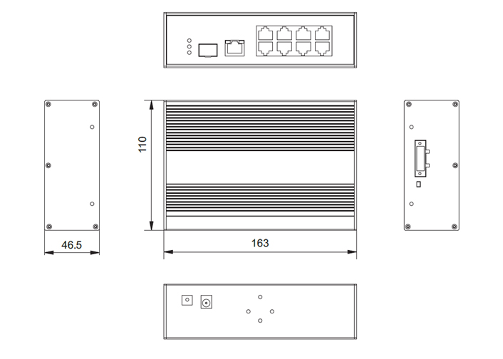8 ports industrial poe switch 8 ports industrial poe switch