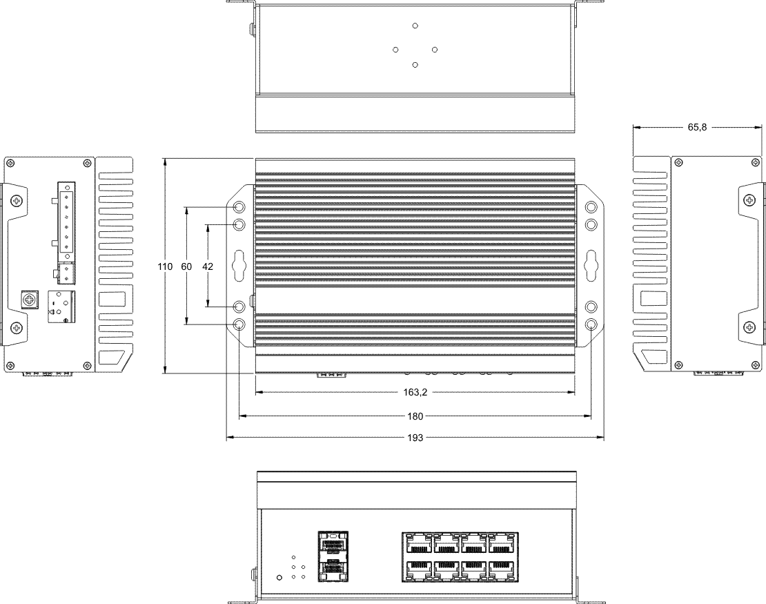 90W poe switch